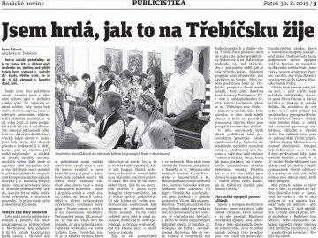 Horácké noviny ze dne 30. 8. 2019 Horácké noviny ze dne 30. 8. 2019