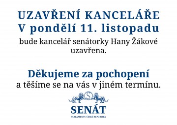 Uzavření kanceláře 11. listopadu 2019 Uzavření kanceláře 11. listopadu 2019