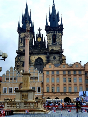 Žehnání Mariánskému sloupu v Praze