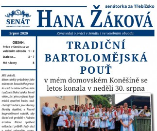 Zpravodaj o mé práci - srpen 2020 Zpravodaj o mé práci - srpen 2020