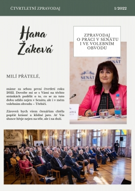 Čtvrtletní zpravodaj 1/2022