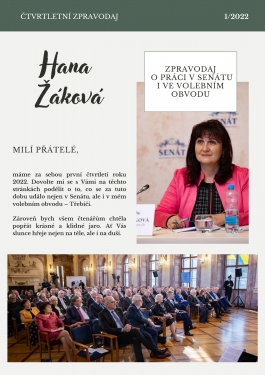 Čtvrtletní zpravodaj 1/2022