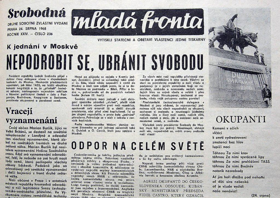 21. srpen 1968 – Konec všech nadějí