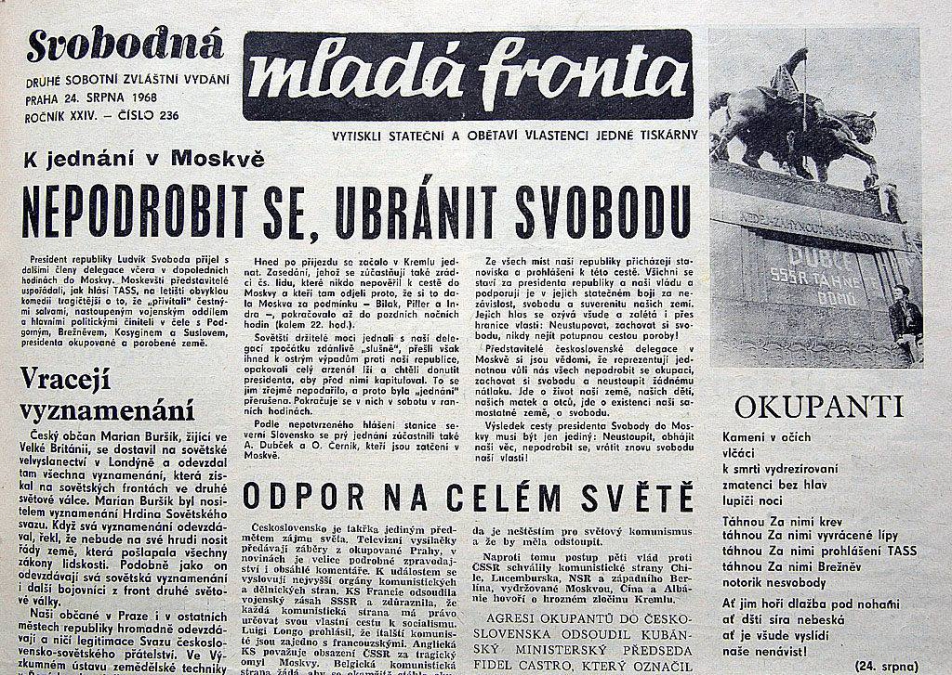 21. srpen 1968 – Konec všech nadějí